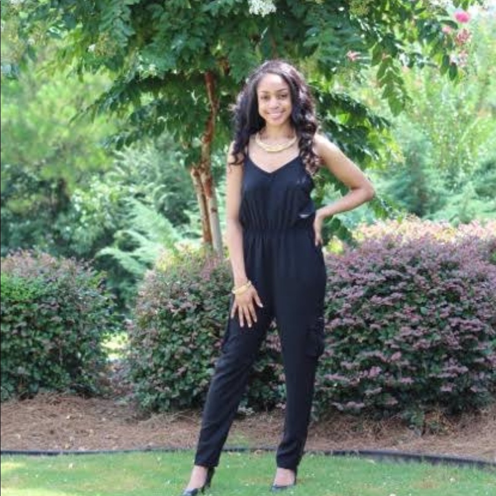 Cargo Black Jumpsuit NWT